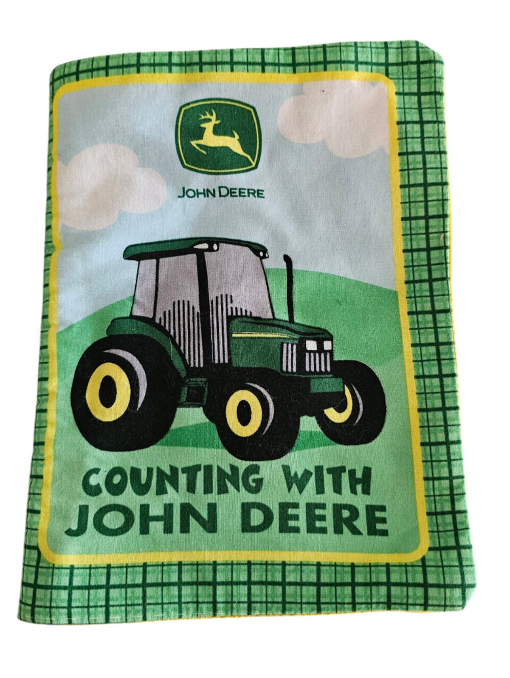 Vintage John Deere Plush Baby Book Counting Licensed Tractor